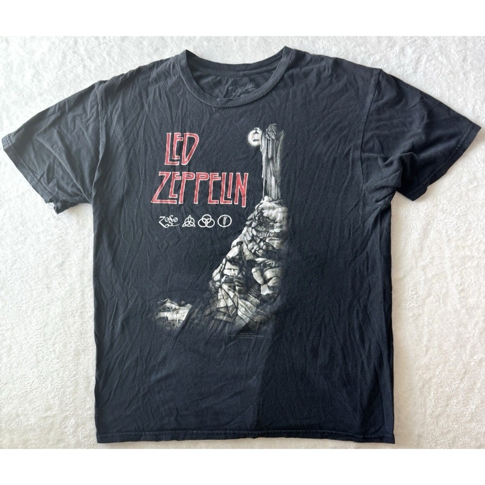 Vtg 2008 Bravado Myth Gem Led Zeppelin Stairway To Heaven Hermit T Shirt LG